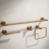 Badezimmer-Accessoire-Set GRID Brush Copper 4-teilig