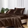 Taie d'oreiller Satin Brown Chloe