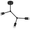 LAMPA PLAFON CLASICA NEAGRA METAL LOFT APP736-3C