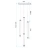 Lampe LED G024-4CPR Gold