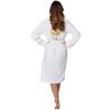 Schlafrock Queen White collar L