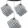 LAMPA WISZĄCA GLAMOUR KOSTKA APP722-3PR CHROM