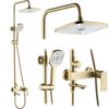 Kit de douche REA STORM GOLD BRUSH
