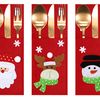 Christmas Cutlery cover 6 pcs (2x KF333)