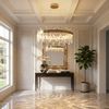 LED krištolinis pakabinamas šviestuvas SWE074-1CP 50cm Brushed Gold