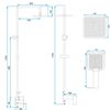 Shower set REA STORM COPPER BRUSH