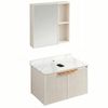 Conjunto de muebles de baño con encimera Marti 60cm Beige