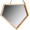Dřevěné asymetrické zrcadlo 49 cm
