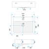 Ceramic Countertop Basin Rea Alison White