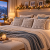 Pillowcase Snow 40x40 Dark Grey