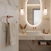 Percha de baño Ring 110 Til Brush Copper