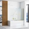 Bathtub screen Rea Fabian Gold Brush 100
