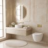 Set: Wall-hung toilet bowl + Countertop washbasin Rea Duo White