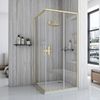 Shower Enclosure Rea City 80x100 Brush Gold