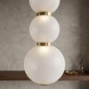 Lámpara de techo colgante LED LHJ114-4CP oro cepillado