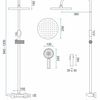 Shower set REA Savio Led Titanium