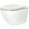 Toilet bowl Rea Carlo Mini Tornado NF GOLD EDGE