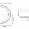 Countertop Basin REA Queen Carrara Shiny