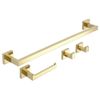 Bathroom Accessories Set Rio Gold 4 Pieces