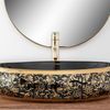Countertop Basin Rea Meryl Black / Gold
