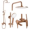 Shower set REA AVALON Copper BRUSH