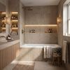 Built-in acrylic bathtub Rea Prima 140