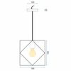 LAMPA WISZĄCA SUFITOWA GEOMETRYCZNA APP287-1CP CZARNA