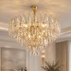 Lampa Wisząca z Kryształami SWE080-CP 50cm Złota