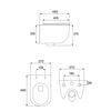 UNDERMOUNT TOILET BOWL CALANI LOYD SLIM BLACK