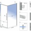 Shower enclosure SOLAR BLACK MAT 120x90