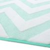 Tapis en peluche Clover Zig Zag Mint