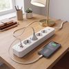Prelungitor Multipriză 4 prize + 2x USB-A + USB-C JNH021-4A White
