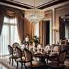 Lampe suspendue Cristal G054-CP 50cm GOLD