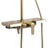 Shower set Rea Bravo Brush Gold