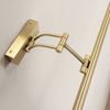Bad LED-Wandleuchte SWE022-1W 42cm Brush Gold