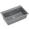 Granite sink MARC 110 WORKSTATION Grey Metallic