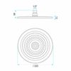 Pomme de douche ronde REA JS-021 Gold