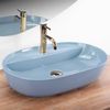 Countertop Basin REA Aura 61 L.Blue Shiny