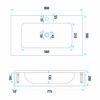 Wall-hung washbasin REA Apollo Muralto Roma 80