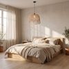 PŘÍRODNÍ BOHO ZÁVĚSNÉ STROPNÍ SVÍTIDLO APP1352-1CP 40 cm