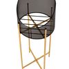 Set de 2 portes plantes en métal Gold-Black