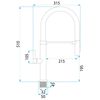 Robinet de cuisine REA Lago Black