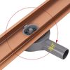 Linear drainage REA Neox pro Brushed Copper 70