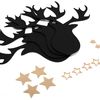 Christmas cutlery cover 6 pcs Reindeer Black