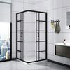 Square shower enclouser calani BLACK DELTA 90x90
