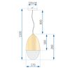 Lamp Metal Wood APP952-1CP