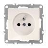 Single grounded socket OSTE JNH001-G Beige