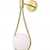 Wandlampe Glas Kugel Gold APP603-1W