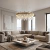 LED krištolinis pakabinamas šviestuvas SWE074-1CP 50cm Brushed Gold