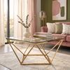 Stolik kawowy szklany Glamour Gold CS-14G